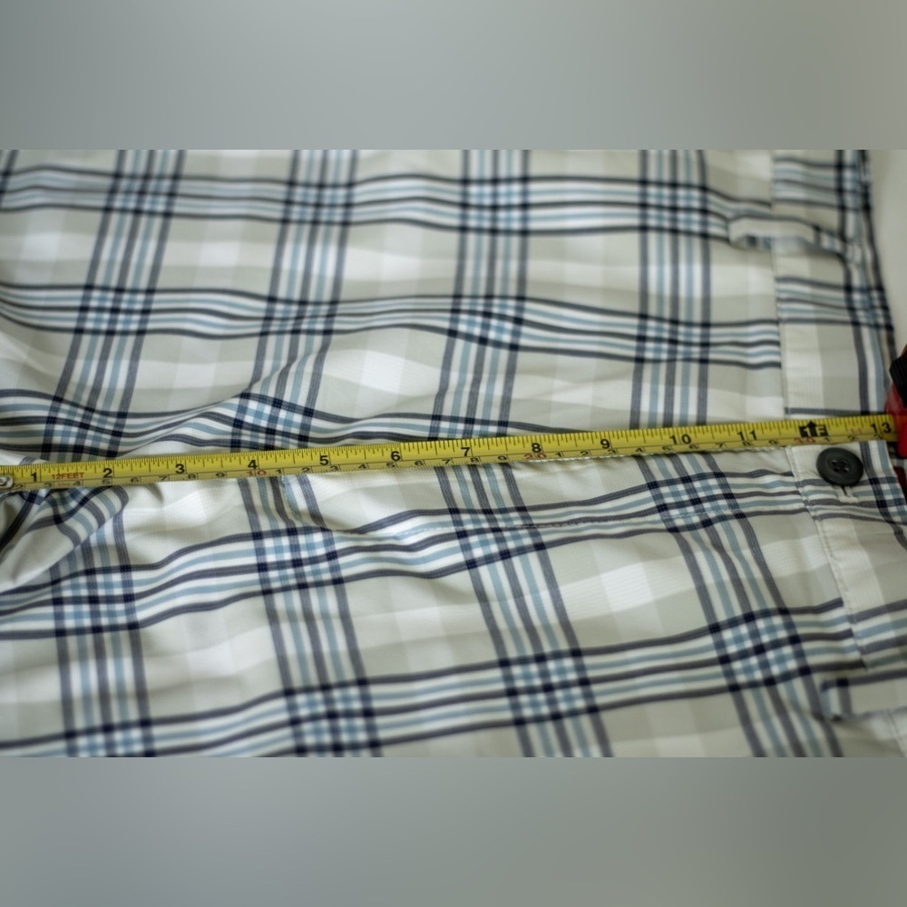 Chaps Men’s Plaid Flat Front Shorts Size 36 - Picture 7 of 9